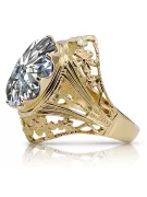 Zircon 8K žlté zlato Ring Vintage style vrc031x-zi Art Deco